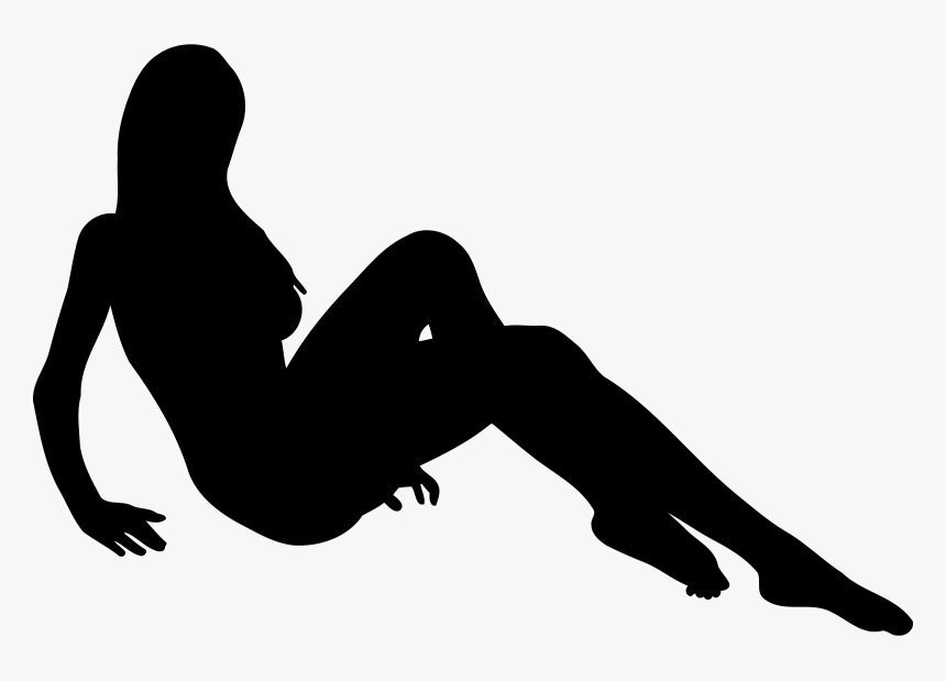 Sitting Woman 6 Clip Arts - Female Sitting Silhouette Png, Transparent Png, Free Download