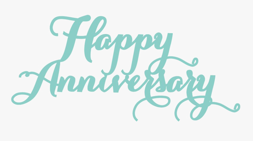 Happy Anniversary Png Picture - Happy Anniversary Teal, Transparent Png, Free Download
