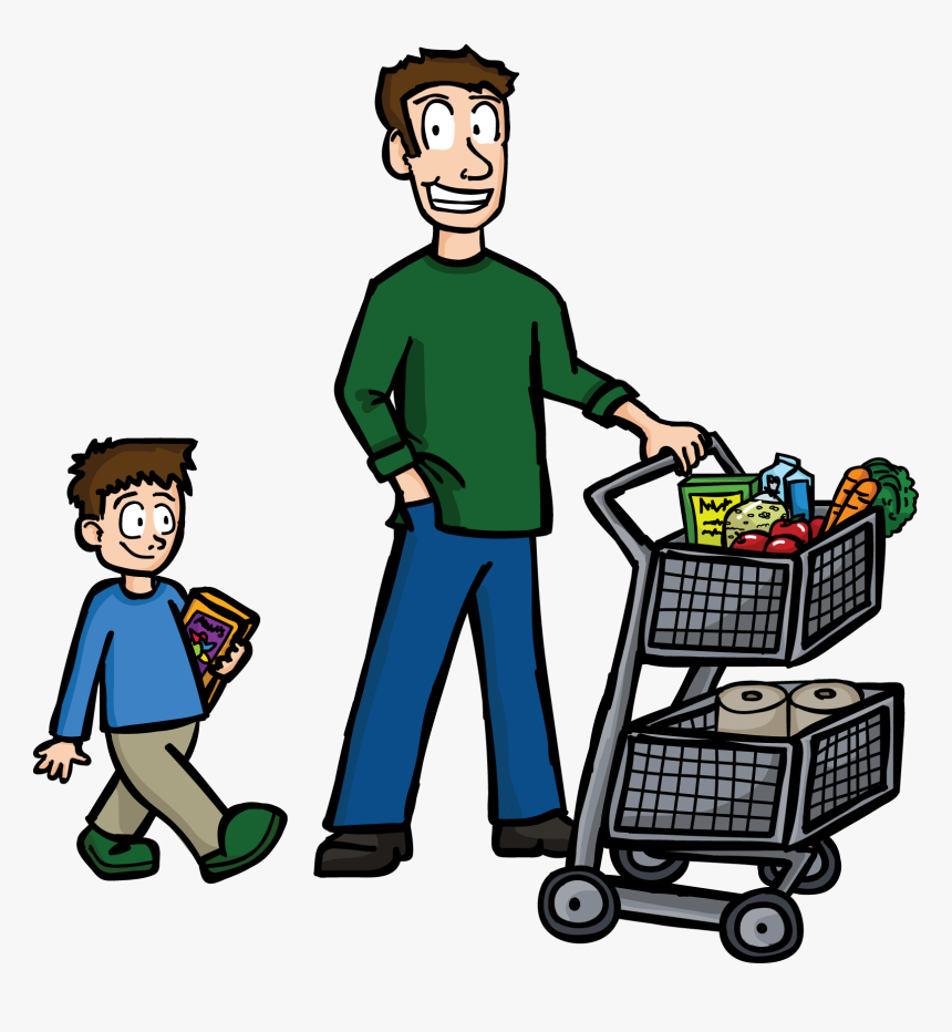 Clipart Buying Food, HD Png Download - kindpng