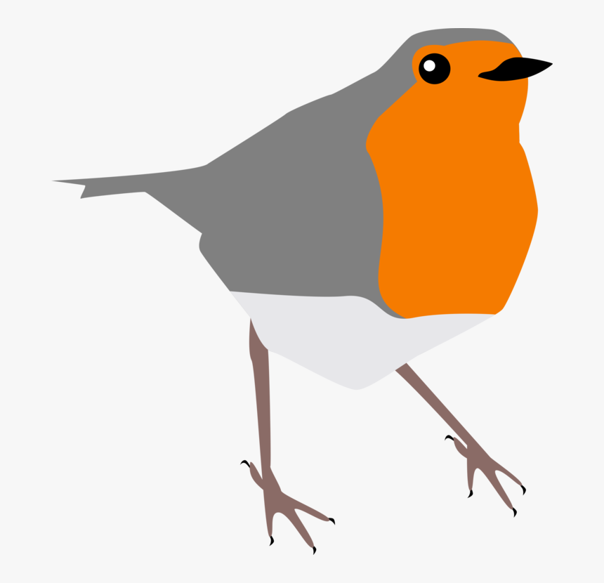 Old World Flycatcher,european Robin,wren - Common Nightingale Cartoon, HD Png Download, Free Download