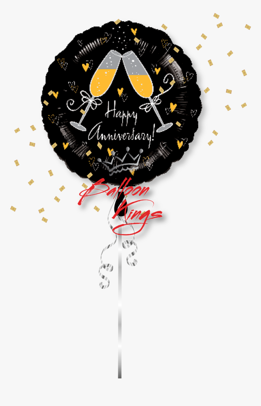Happy Anniversary Toasting Champagne - Happy Anniversary With Champagne Glasses, HD Png Download, Free Download