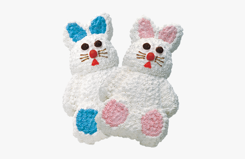 Bunny Robert And Robin Cake - Stuffed Toy, HD Png Download, Free Download