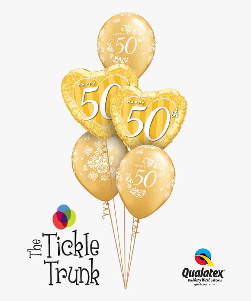 Download Hd Happy Th - 50th Wedding Anniversary Balloon Bouquet, HD Png Download, Free Download