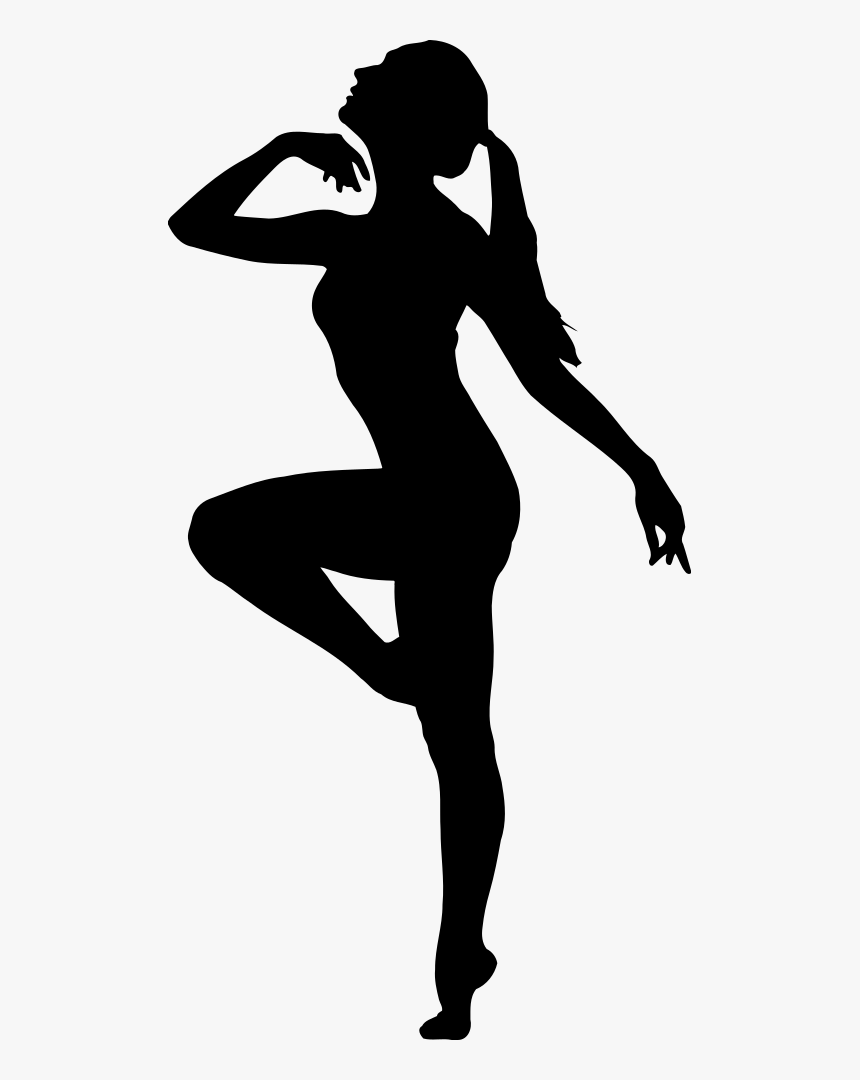 Athletic Dance Art - Dancer Silhouette Transparent Png, Png Download, Free Download