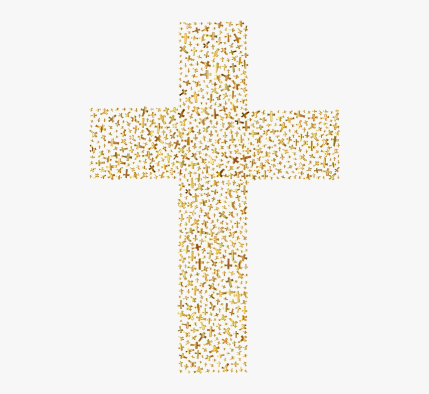 Symbol,cross,yellow - Baptism Gold Cross Clipart, HD Png Download, Free Download