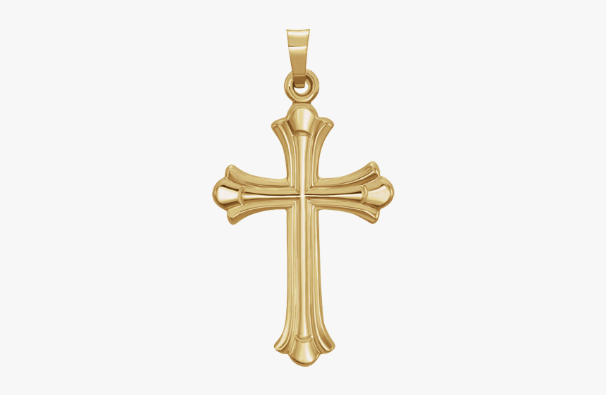 14kt yellow gold cross pendant
