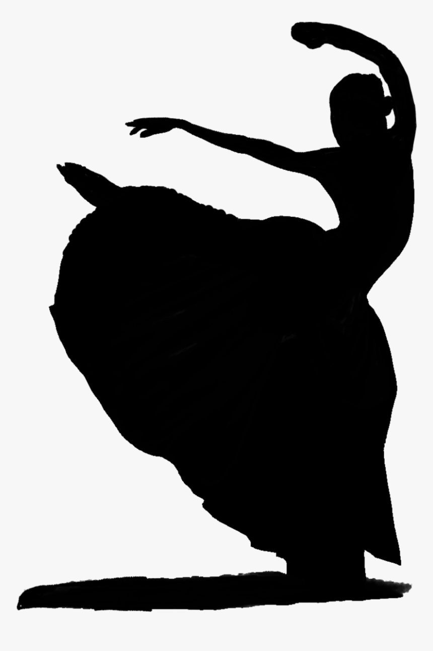 Girl In Dress Dancing Silhouette, HD Png Download, Free Download