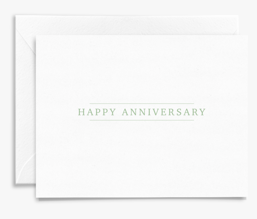 Simple Classic Happy Anniversary Folded Greeting Card - Envelope, HD Png Download, Free Download