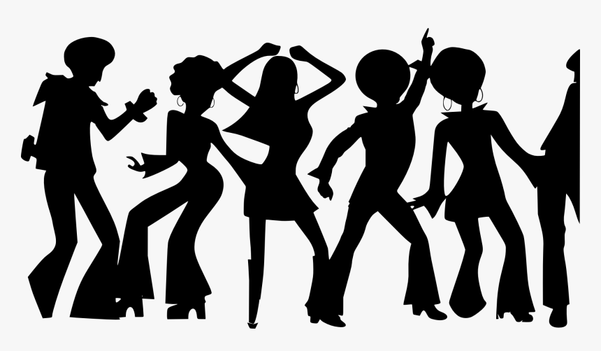 Disco Dancer Silhouette - Retro Dance Silhouette Png, Transparent Png, Free Download