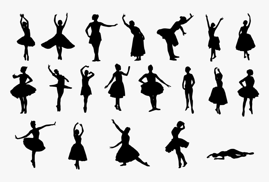 Ballerina Silhouette Png Free Download - Silhouette, Transparent Png, Free Download