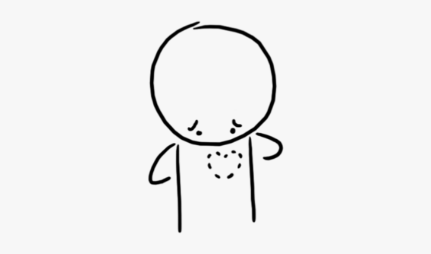 #sad #sticker #png #tumblr #asthetic #stickfigure #heart - Broken Hearted On Christmas, Transparent Png, Free Download