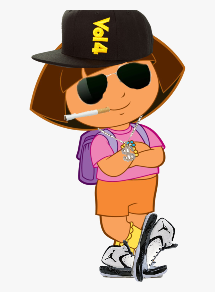 Thug Transparent Cartoon - Dora Thug Life Png, Png Download, Free Download