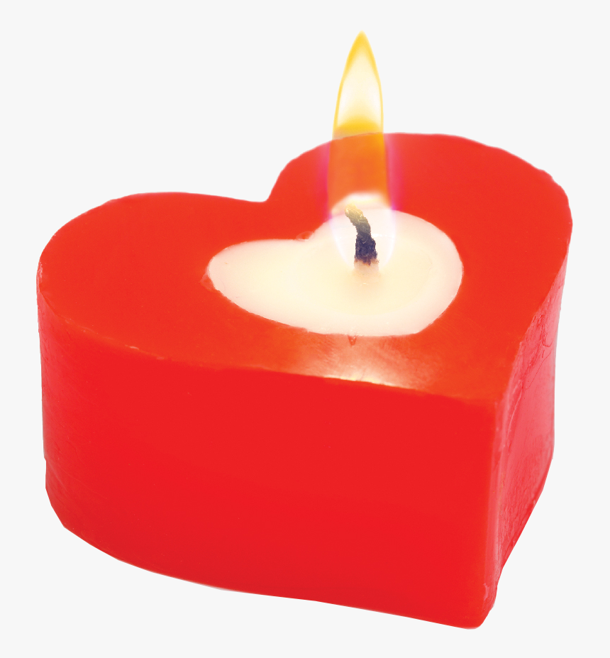 Heart Shaped Candles Png - Heart Candle Transparent, Png Download, Free Download