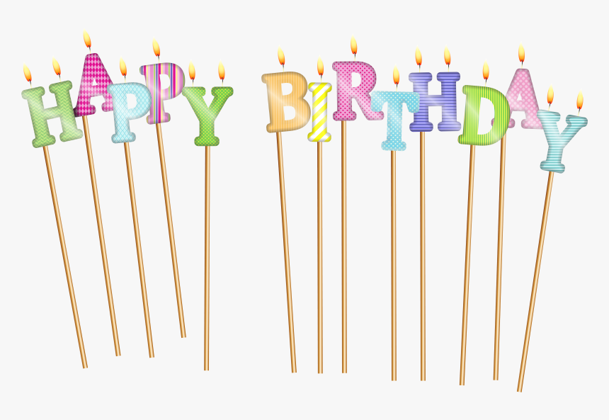 Candles Clipart Happy Birthday - Birthday Candles Transparent Background, HD Png Download, Free Download