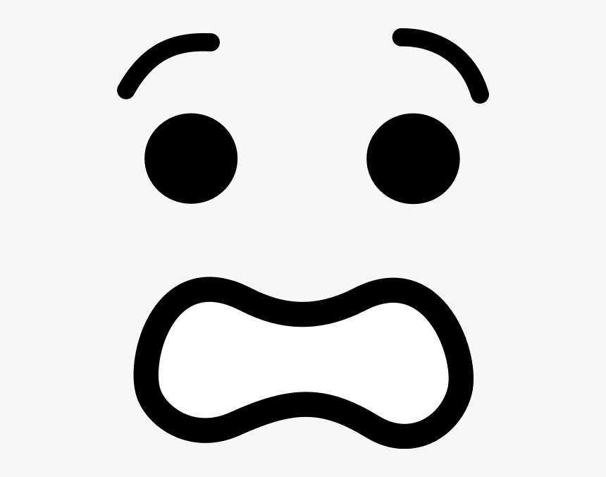 Scared Face Cartoon Png , Png Download - Clipart Worried Face, Transparent Png, Free Download