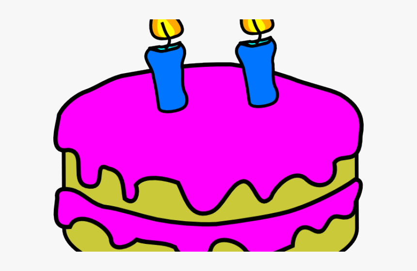 Candles Clipart Birthday Cake - Birthday Cake With 1 Candles, HD Png Download, Free Download