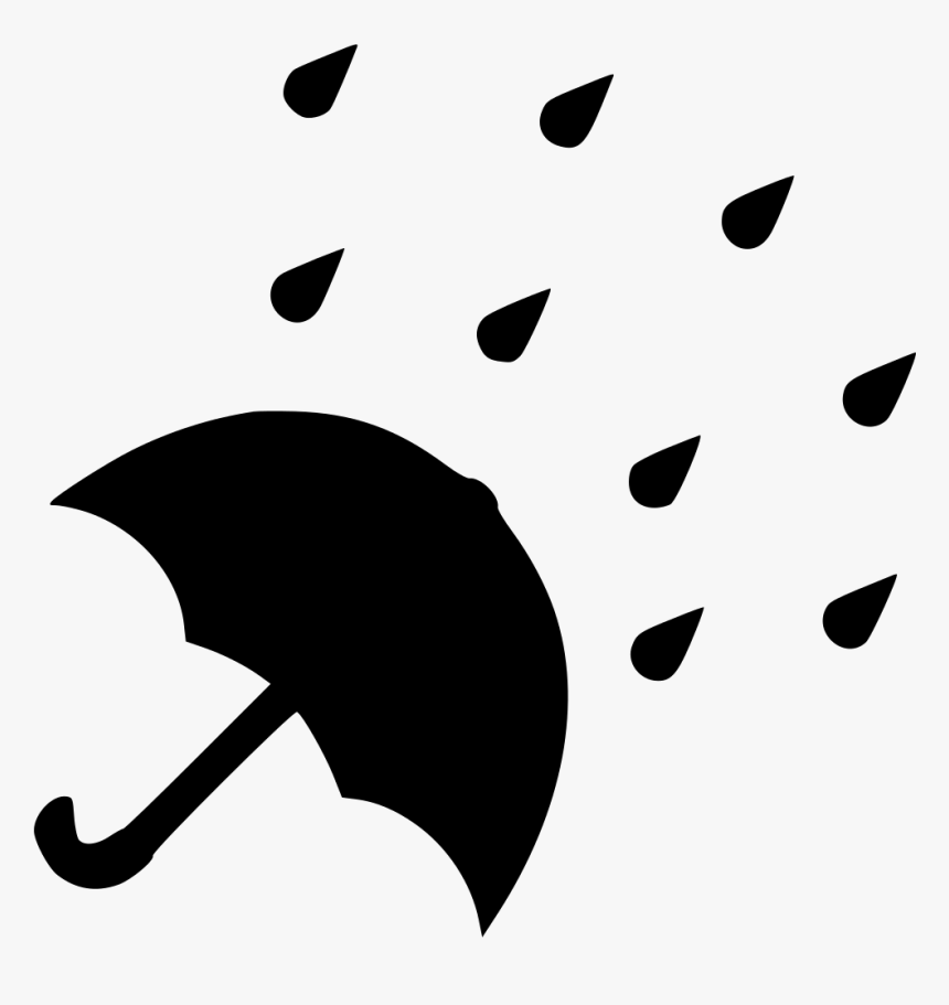 Rain Drop Umbrella - Rain With Umbrella Png, Transparent Png, Free Download