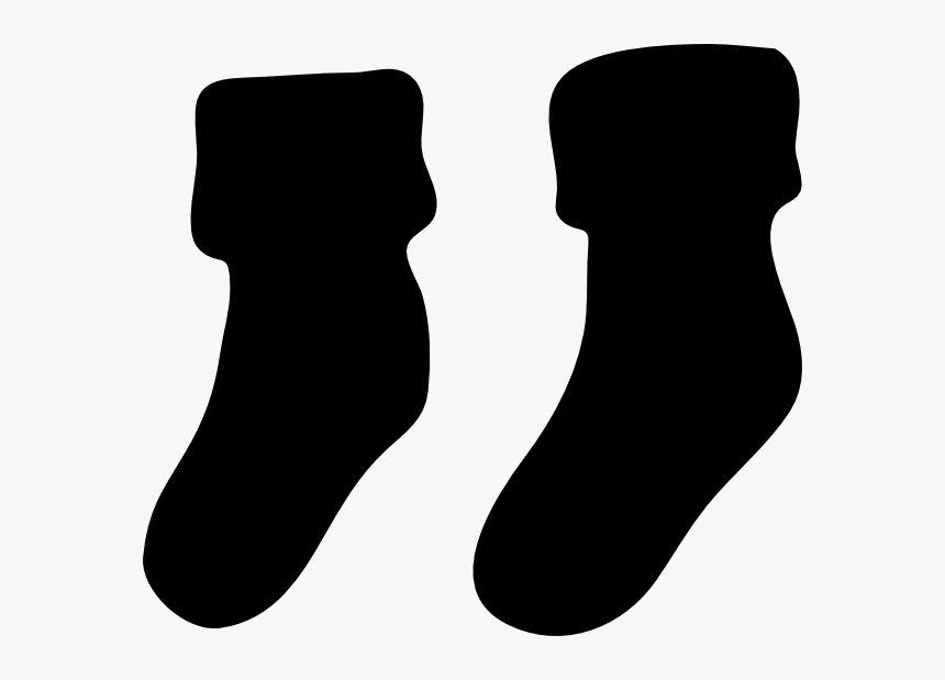 French Clipart Sock - Black Socks Clipart, HD Png Download, Free Download