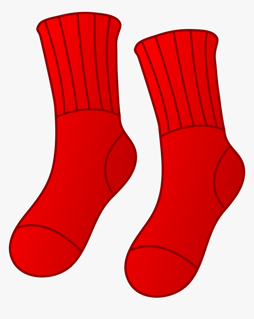 Pair Of Red Free - Red Socks Clipart Free, HD Png Download, Free Download