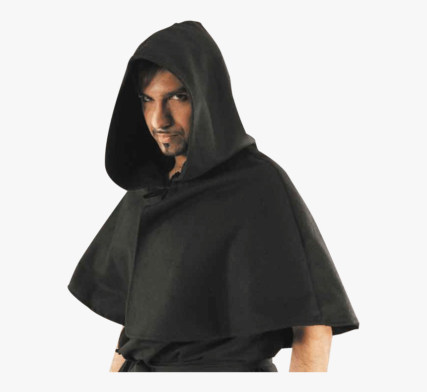 Hooded Shoulder Cape - Medieval Cloak, HD Png Download, Free Download