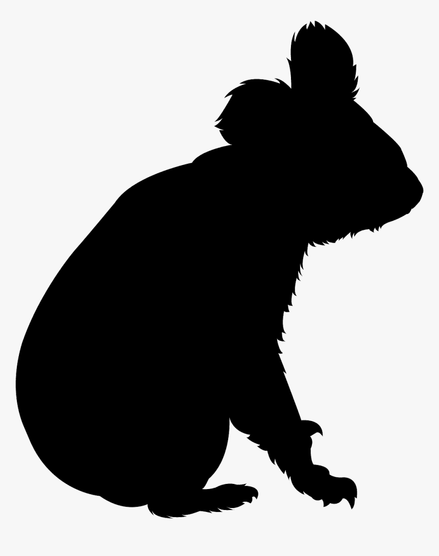 Silhouette Of A Koala, HD Png Download, Free Download