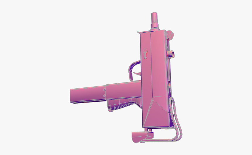 3d Design By - Uzi Gun Png 3d, Transparent Png, Free Download