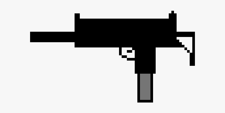 Pixel Art Uzi, HD Png Download, Free Download