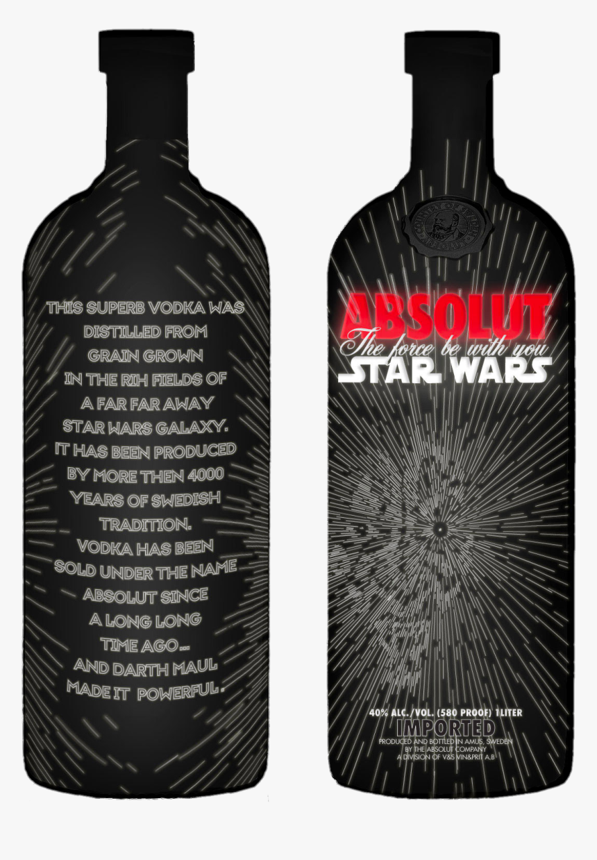 The Circus Typography Menu - Star Wars Absolut Vodka, HD Png Download, Free Download