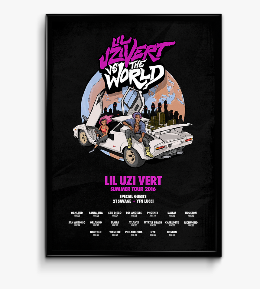 Lil Uzi Vert Tour Shirt, HD Png Download, Free Download