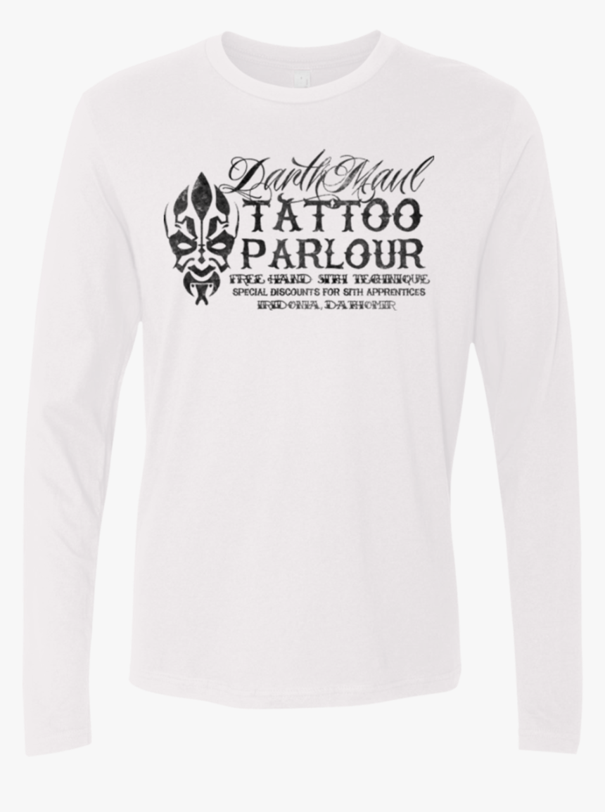 Darth Maul Tattoo Parlour Men"s Premium Long Sleeve - Darth Maul Tattoo, HD Png Download, Free Download