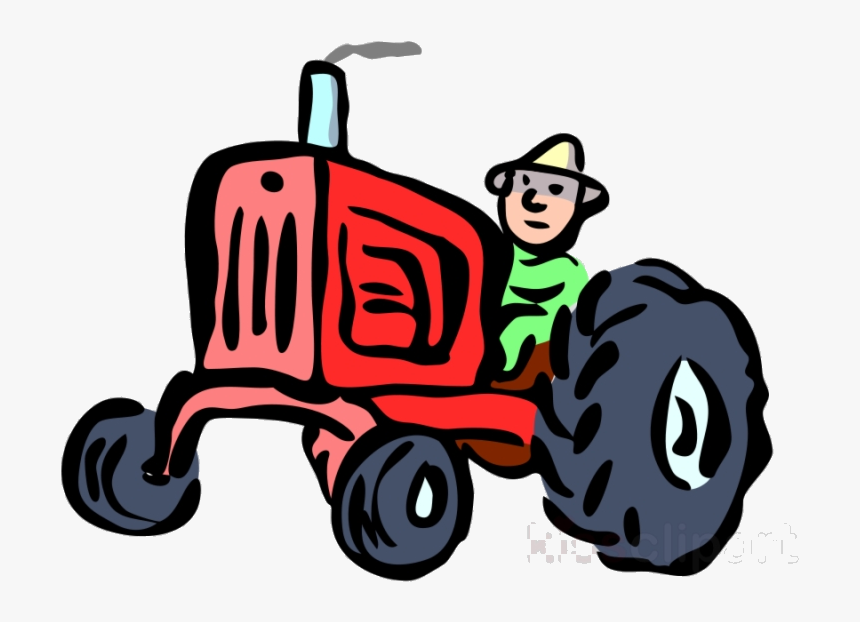 John Deere Gator Farmer Tractor Clipart Clip Art Transparent - Trattore Clipart, HD Png Download, Free Download