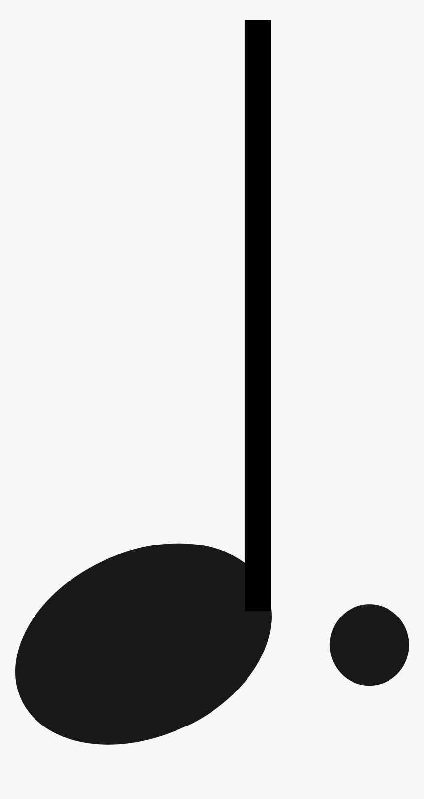 Dotted Quarter Note Png - Dotted Quarter Note, Transparent Png, Free Download