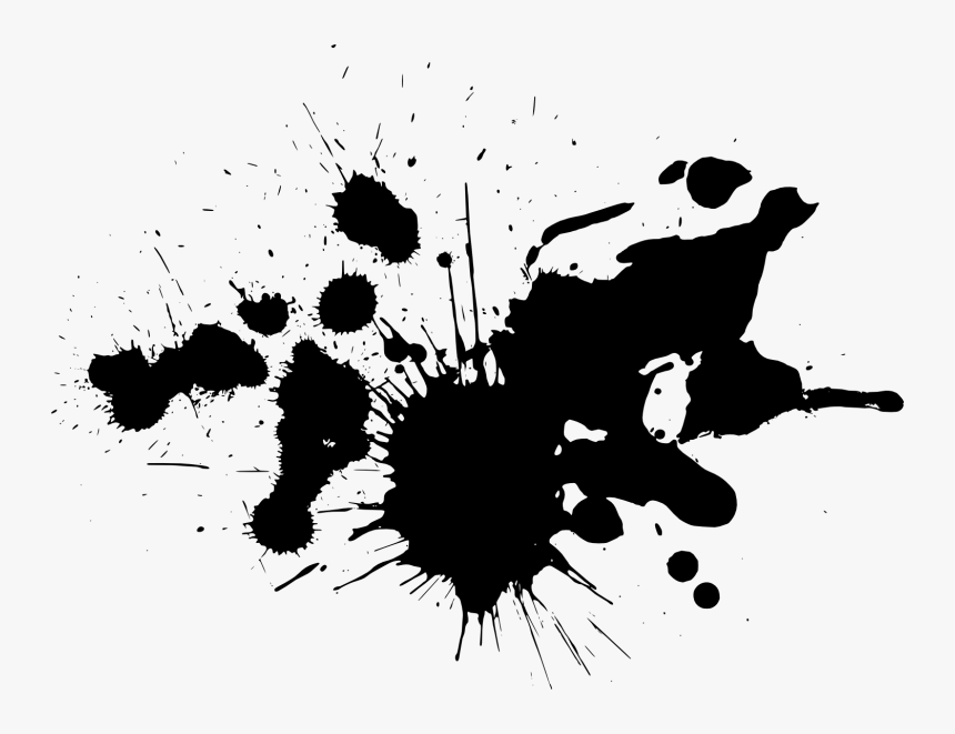 Clip Art Ink Paint Transparency Image - Ink Splatter Transparent Background, HD Png Download, Free Download