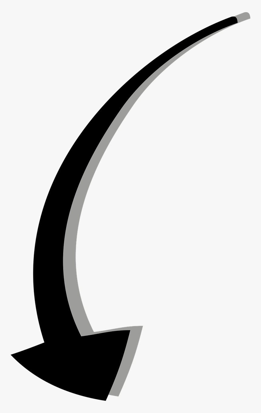Transparent Background Curved Arrow, HD Png Download, Free Download