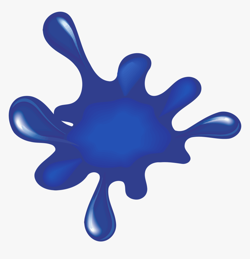 Blue Paint Splat , Png Download - Blue Paint Splat Clipart, Transparent Png, Free Download
