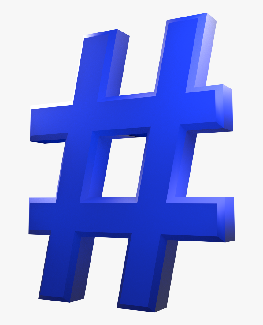 Facebook 3d Hash Tag - Cross, HD Png Download, Free Download