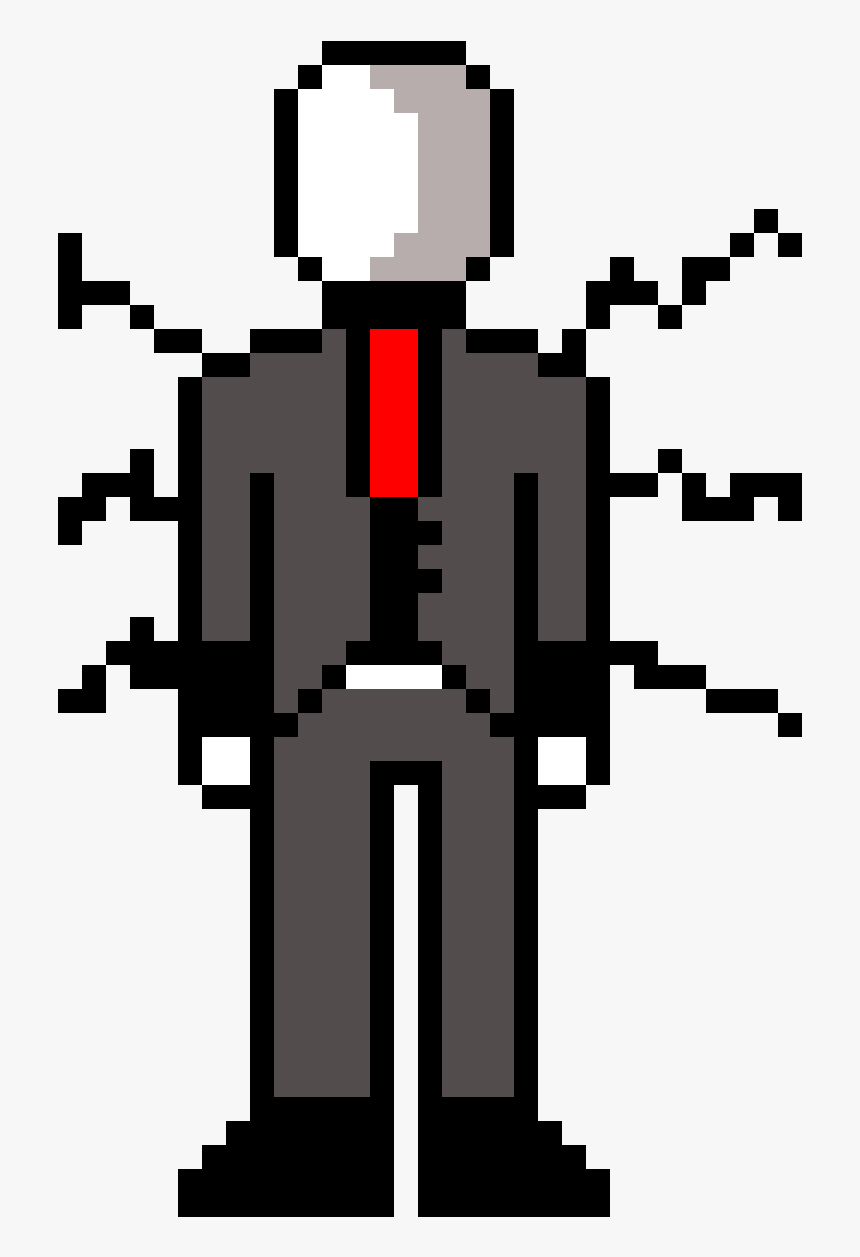 Blank Pixel Speech Bubble Png - Slenderman Pixel Blank Background, Transparent Png, Free Download