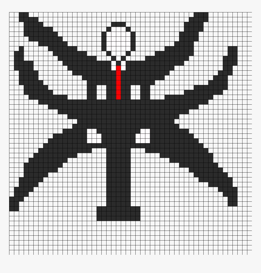 Slender Man Perler Bead Pattern / Bead Sprite - Bead, HD Png Download, Free Download