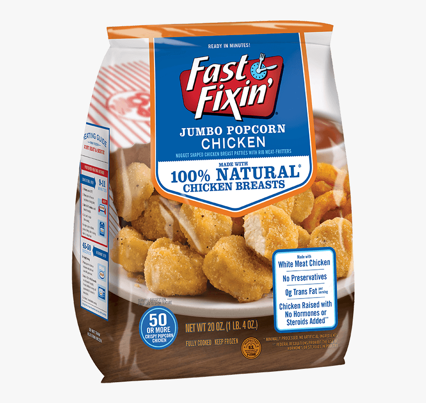 Jumbo Popcorn Chicken - Fast Fixin Chicken Breast Patties, HD Png Download, Free Download