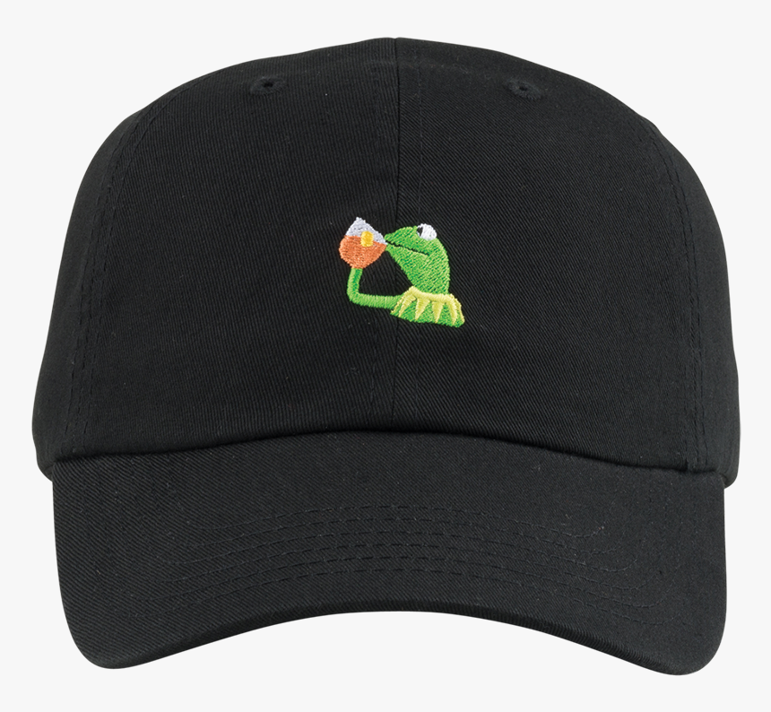 Kermit Sipping Tea Png - Baseball Cap, Transparent Png, Free Download