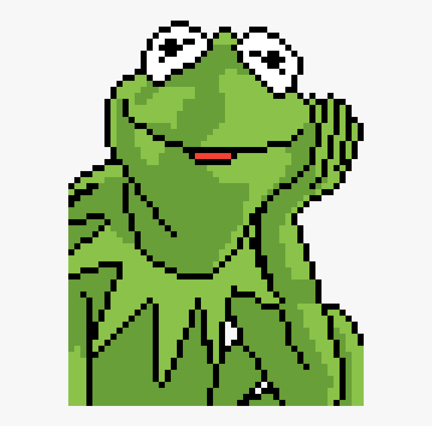Pixel Art Grid Kermit, HD Png Download, Free Download