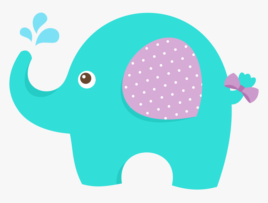 Baby Shower Elephant Infant Clip Art - Baby Elephant Blue Png, Transparent Png, Free Download