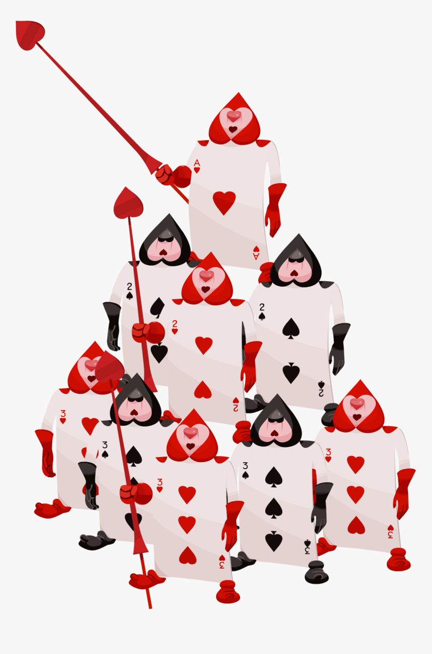 Alice In Wonderland Playing Card Soldiers, HD Png Download kindpng