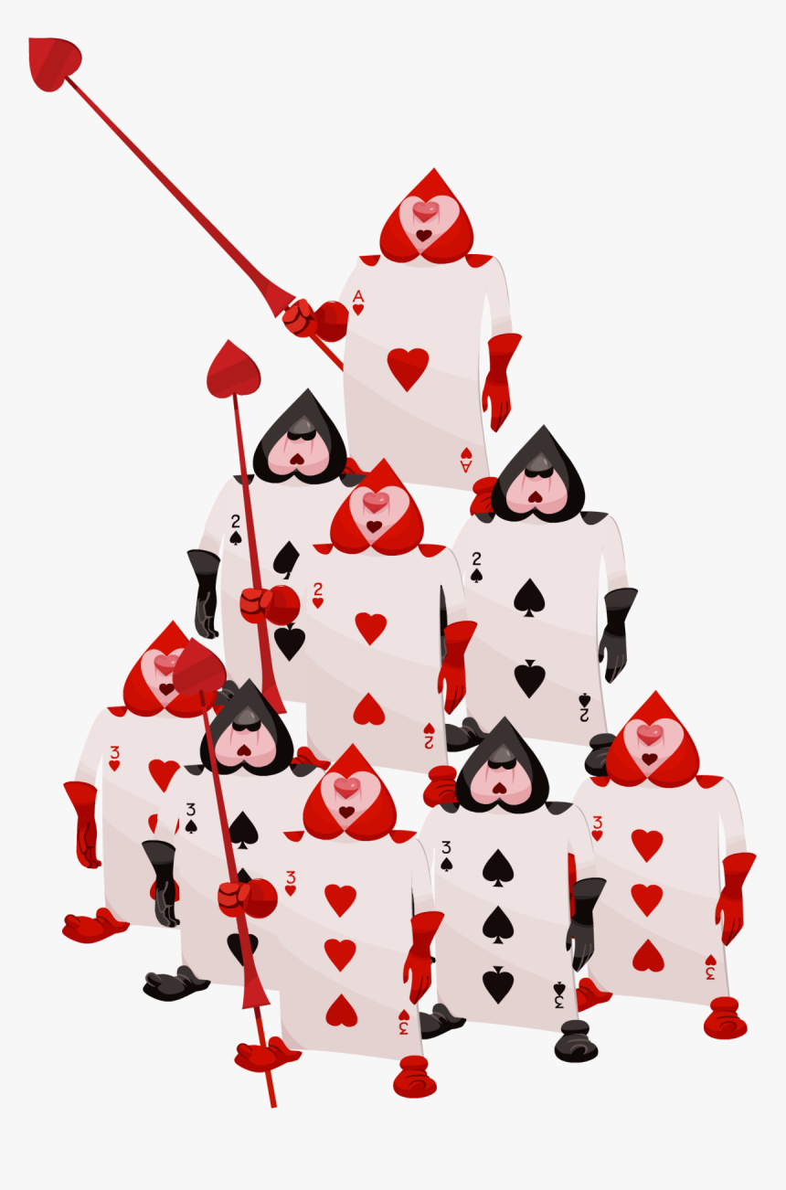 Alice In Wonderland Playing Card Soldiers, HD Png Download, Free Download