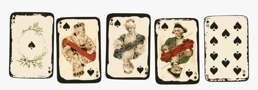 Poker Cards Clip Arts - Vintage Royal Playing Cards, HD Png Download, Free Download