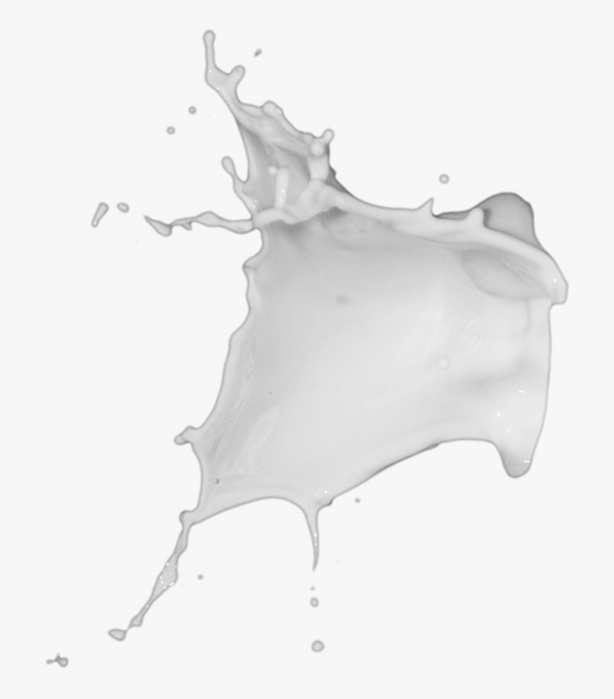 Forgetmenot Chocolate And Milk Splash - Monochrome, HD Png Download, Free Download