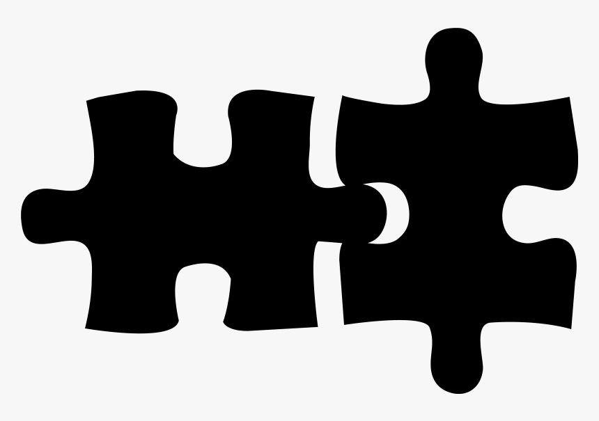 Puzzle Pieces Silhouette - Transparent Puzzle Pieces Icon, HD Png Download, Free Download
