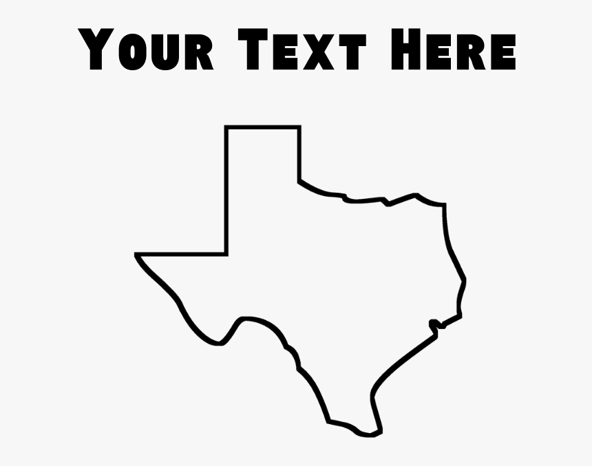 Texas Outline Throw Blanket , Png Download - Line Art, Transparent Png, Free Download