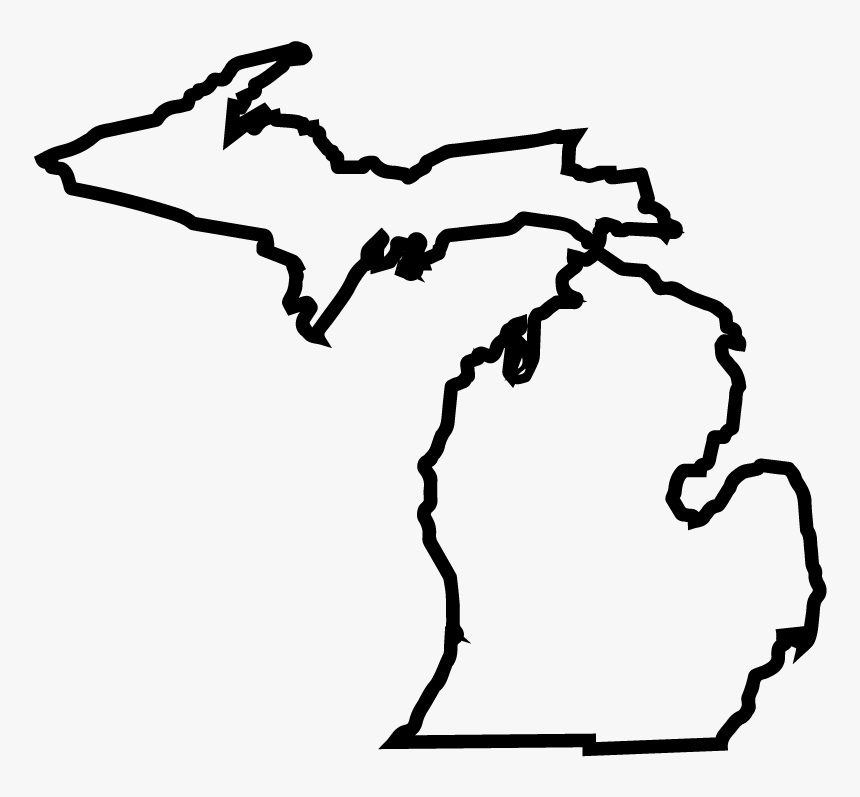 Michiganstateoutline 01 Michigan Outline Png- - Michigan Outline Clipart, Transparent Png, Free Download