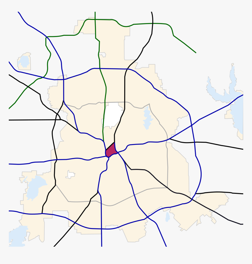 Dallas Vector Map - Road Map Vector, HD Png Download, Free Download